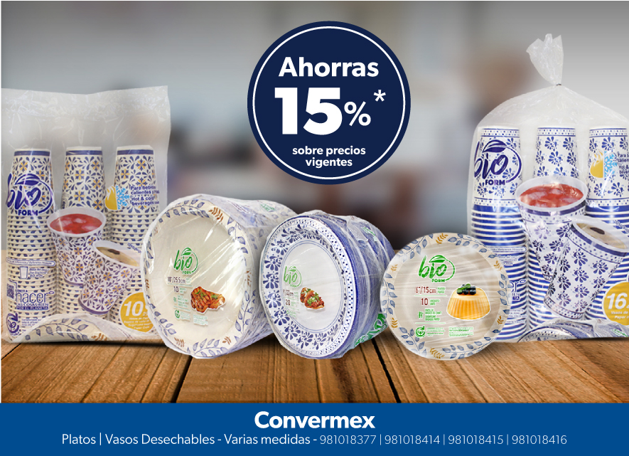 Platos vasos desechables