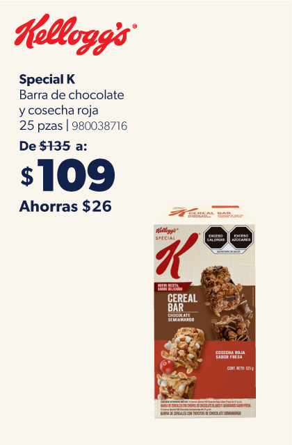 Special K barra de chocolate