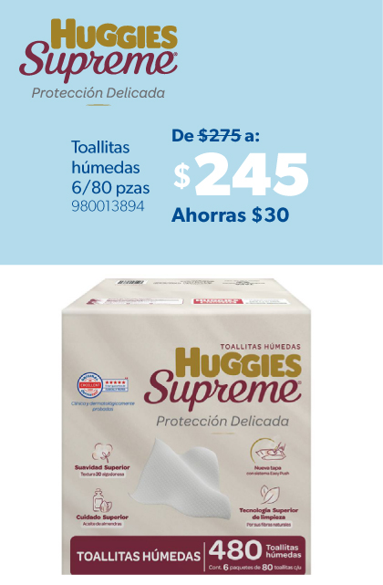 Toallitas humedas para bebe