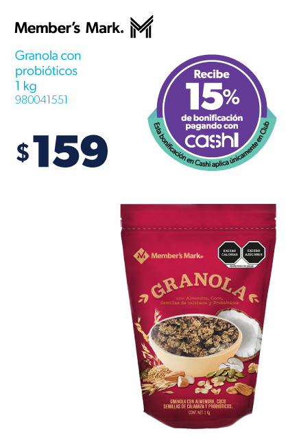 Granola con probioticos