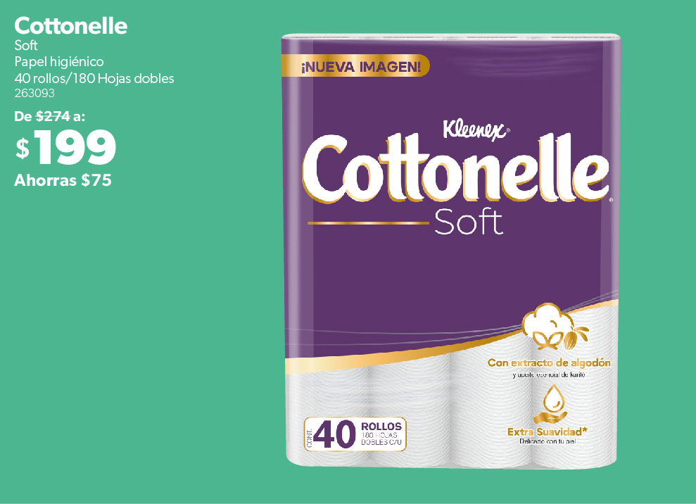 Papel higienico Cottonelle