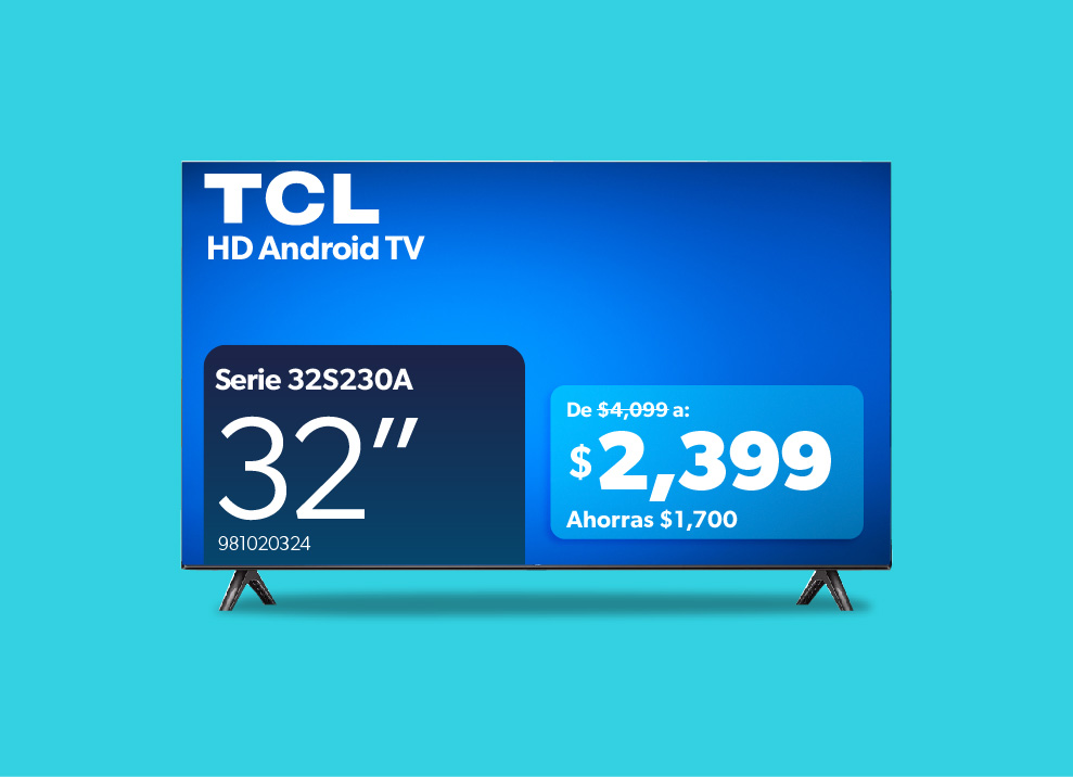 Pantalla Android TV 32 pulgadas