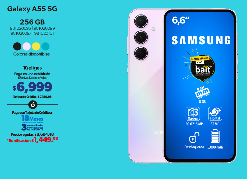 Smartphone Galaxy A55 256 GB