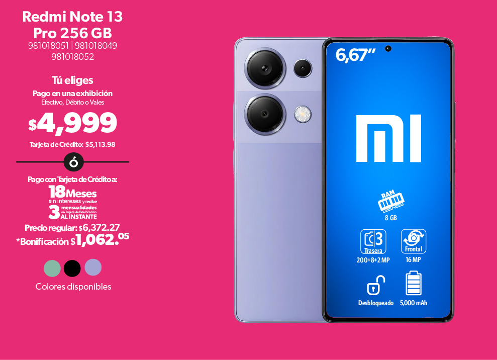 Smartphone Redmi Note 13