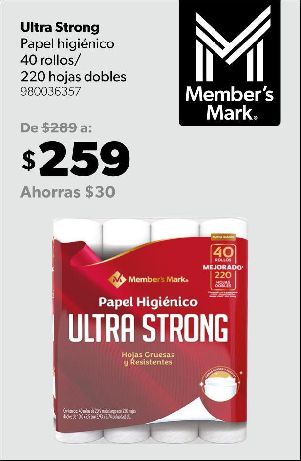 Papel higienico ultra strong