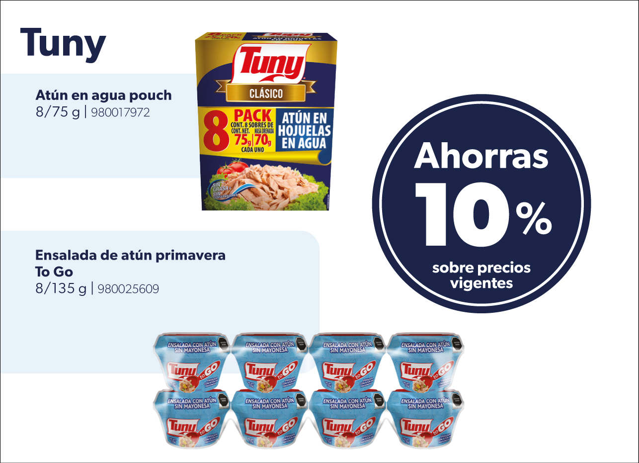 Atun en agua pouch ensalada atun