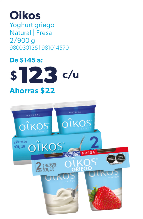 Yoghurt griego natural fresa