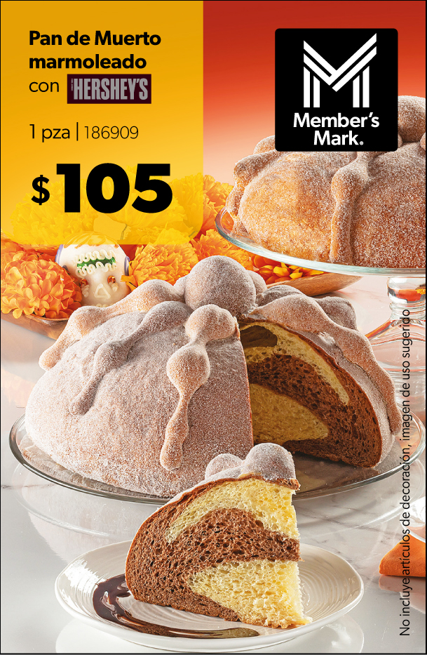 Pan de muerto marmoleado