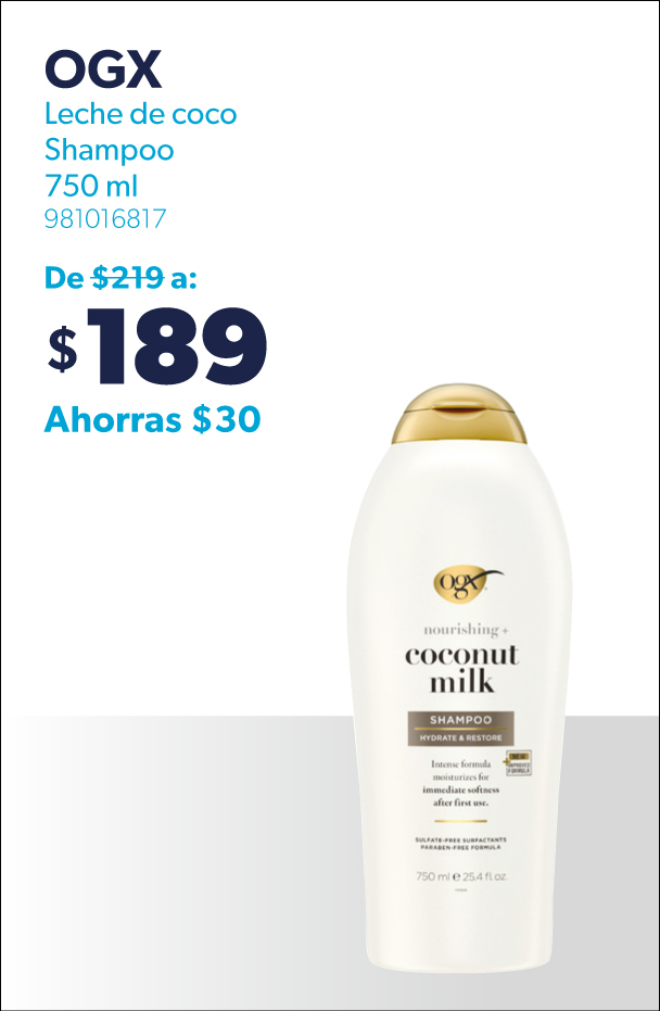 Shampoo leche de coco