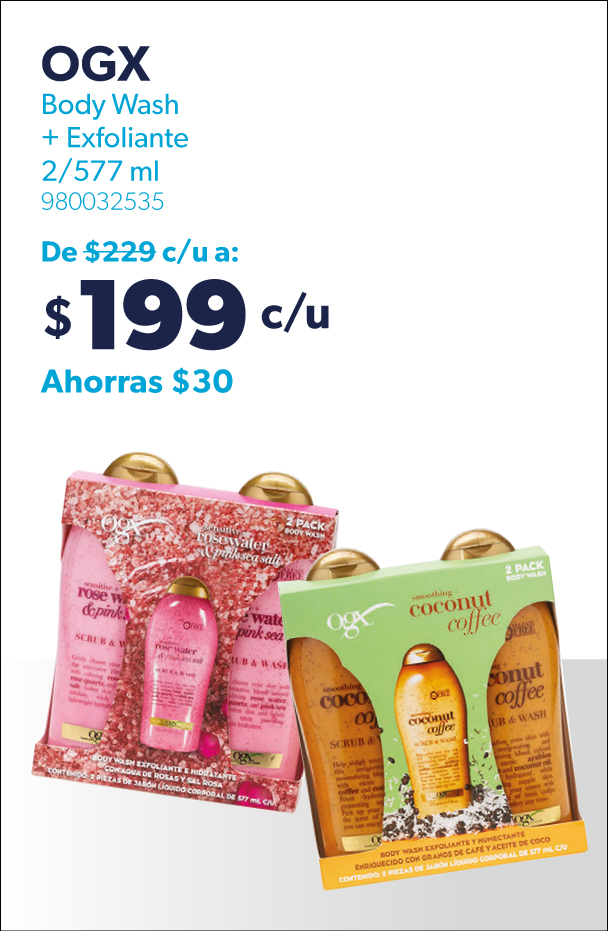 Body wash y exfoliante