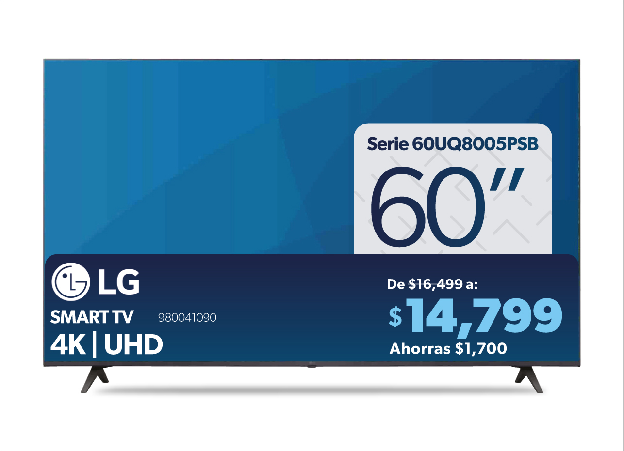 Pantalla Smart tv 4K UHD 60 pulgadas