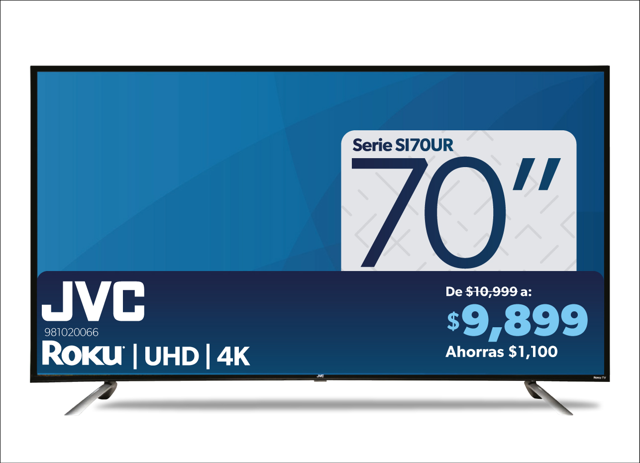 Pantalla Roku UHD 4K 70 pulgadas