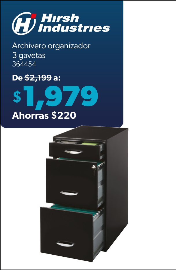 Archivero organizador 3  gavetas