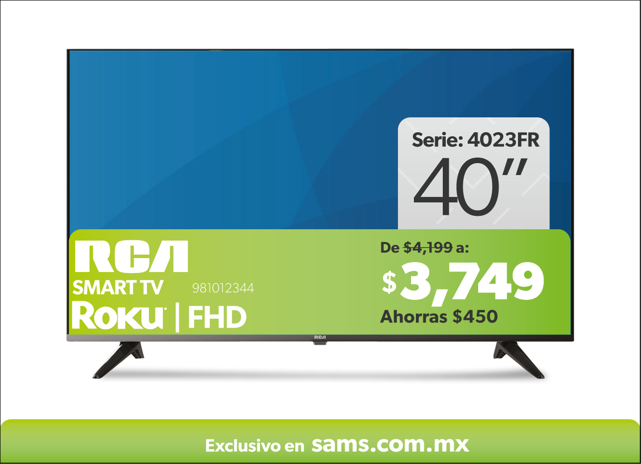 Pantalla Smart tv Roku FHD 40 pulgadas