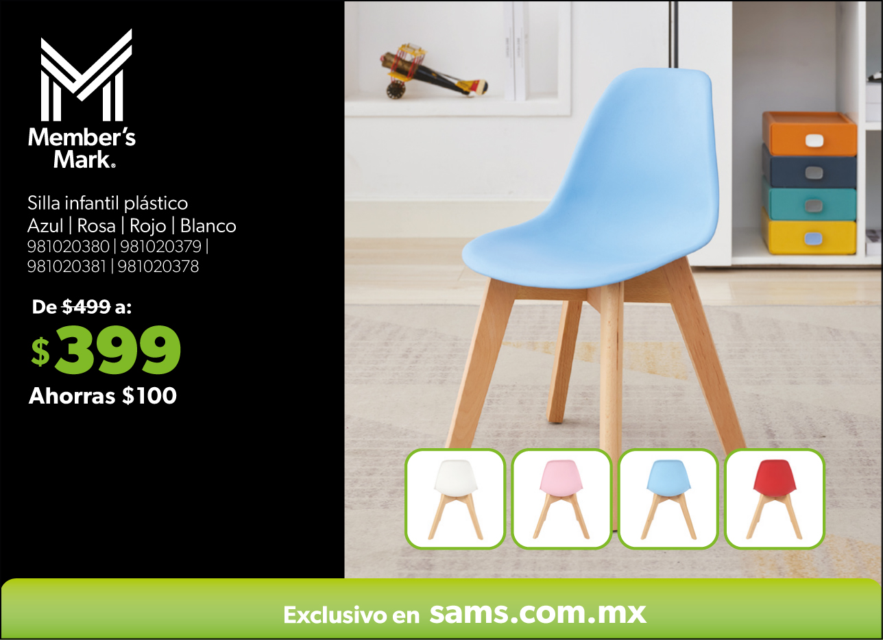 Silla infantil de plastico