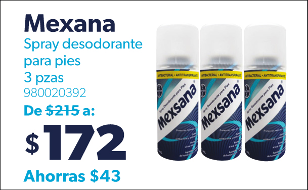 Spray desodorante para pies