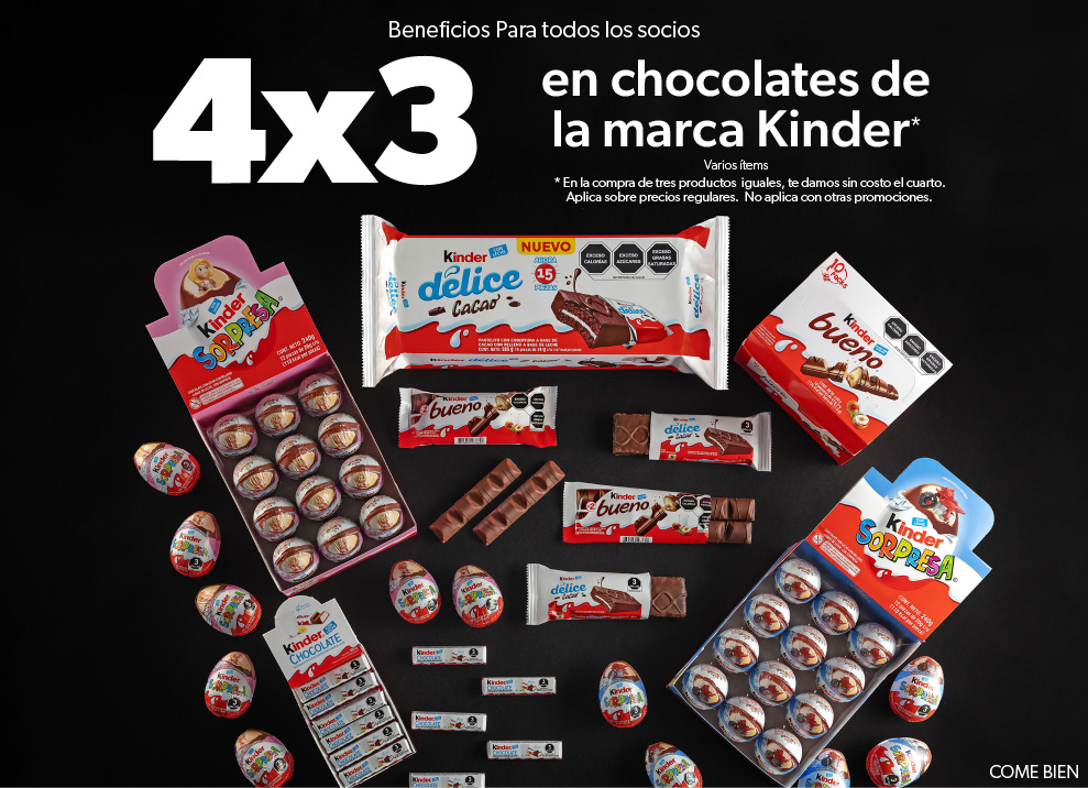 Chocolates Kinder seleccionados