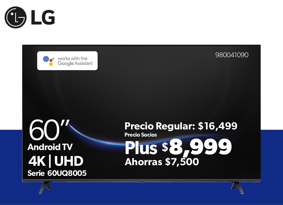 Pantalla Android TV 4K 60 pulgadas