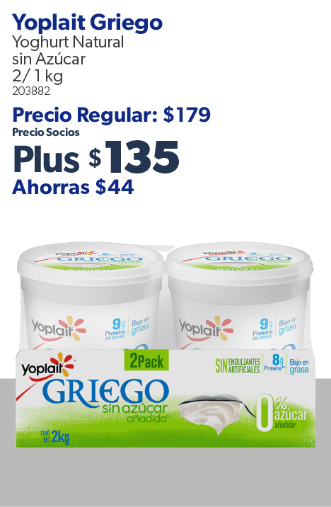 Yoghurt griego natural