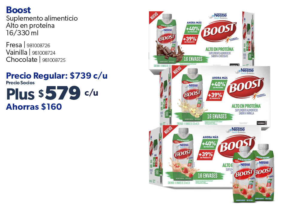 Suplemento alimenticio Boost