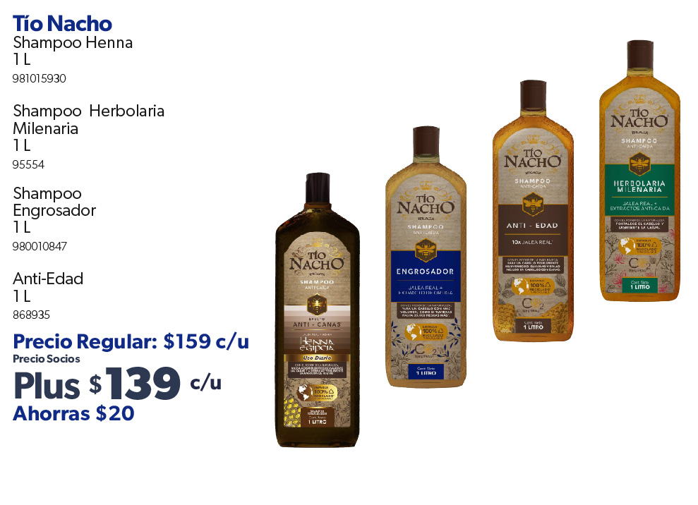 Shampoo anticaida varias presentaciones