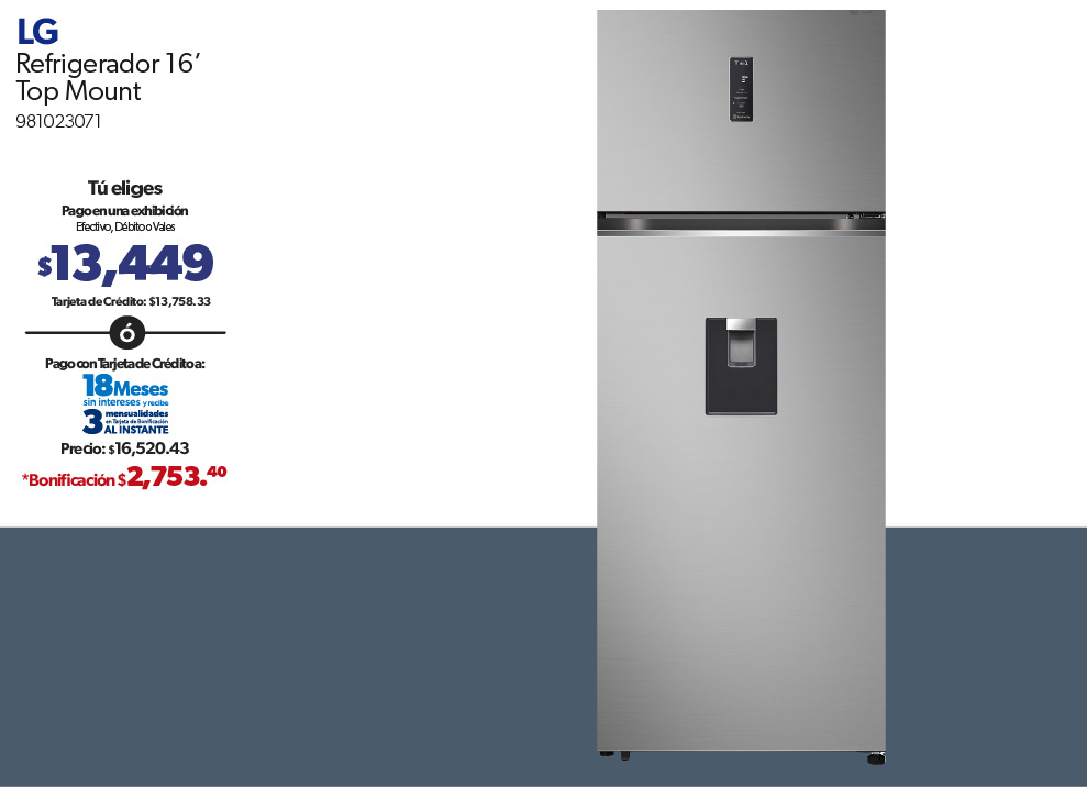 Refrigerador Top Mount