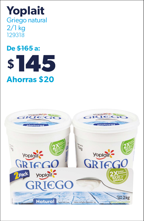 Yogurt griego natural