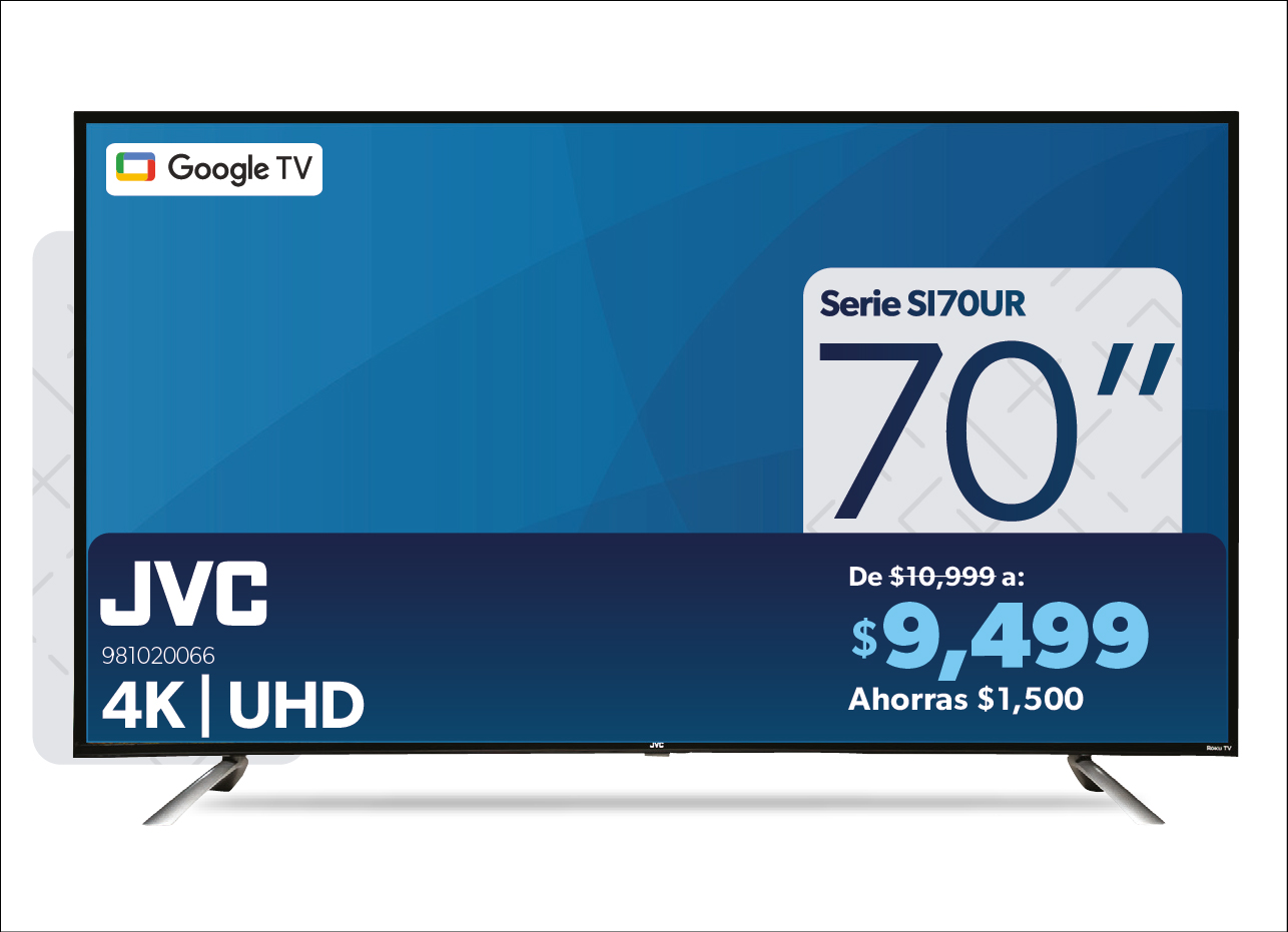 Pantalla Google TV 70 pulgadas