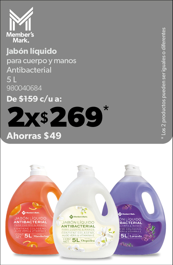 Jabon liquido para cuerpo y manos