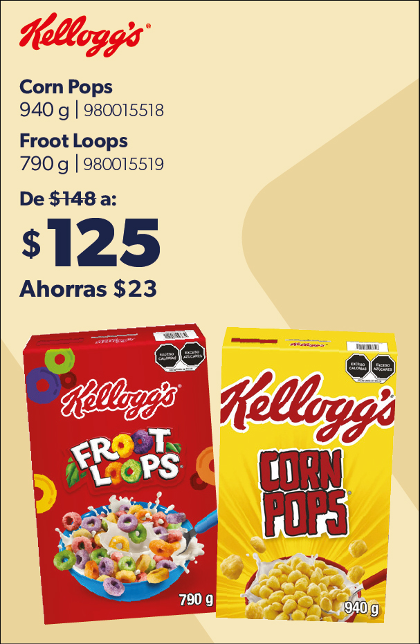 Corn Pops y Froot Loops