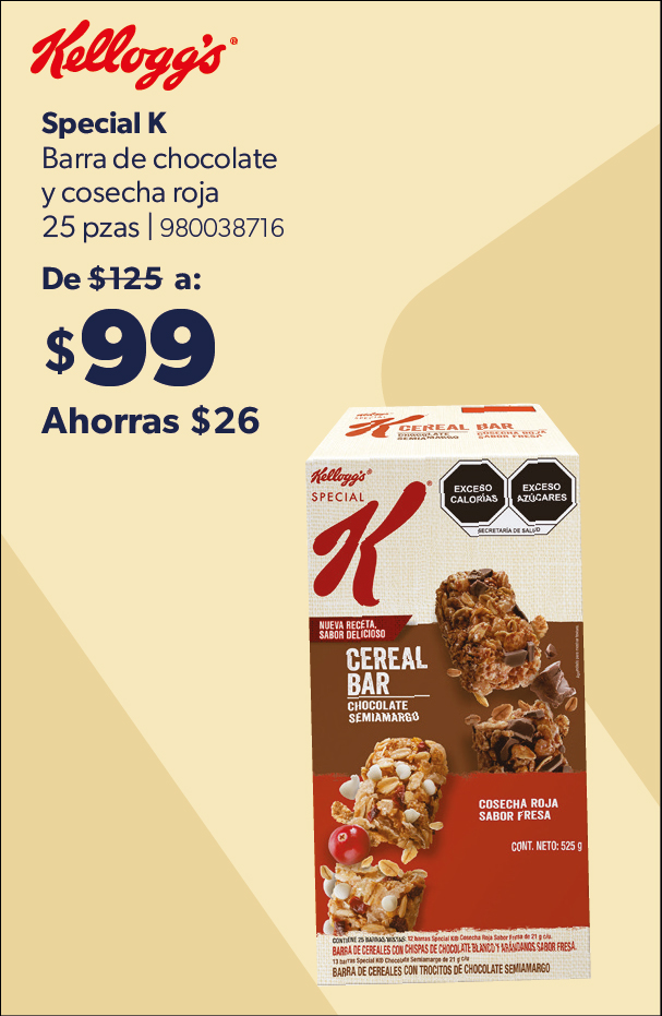 Barra de chocolate Special K