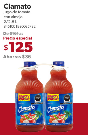 Jugo de tomate con almeja