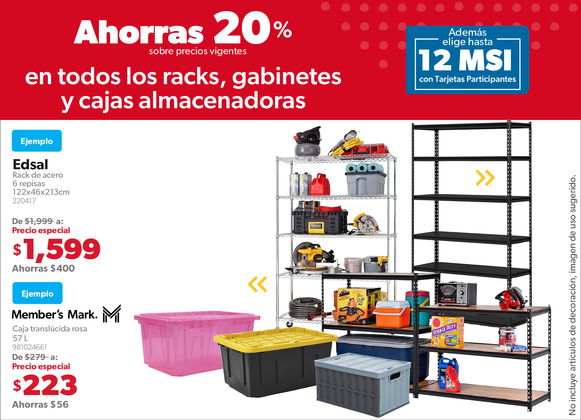 Racks gabinetes y cajas almacenadoras