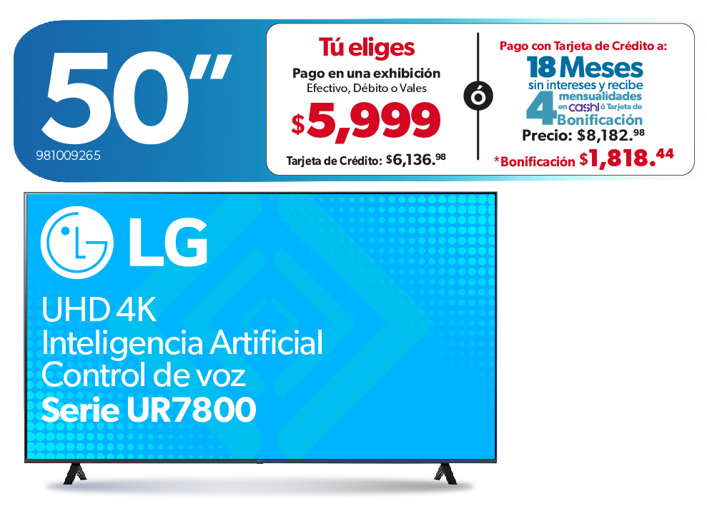 Pantalla 50"