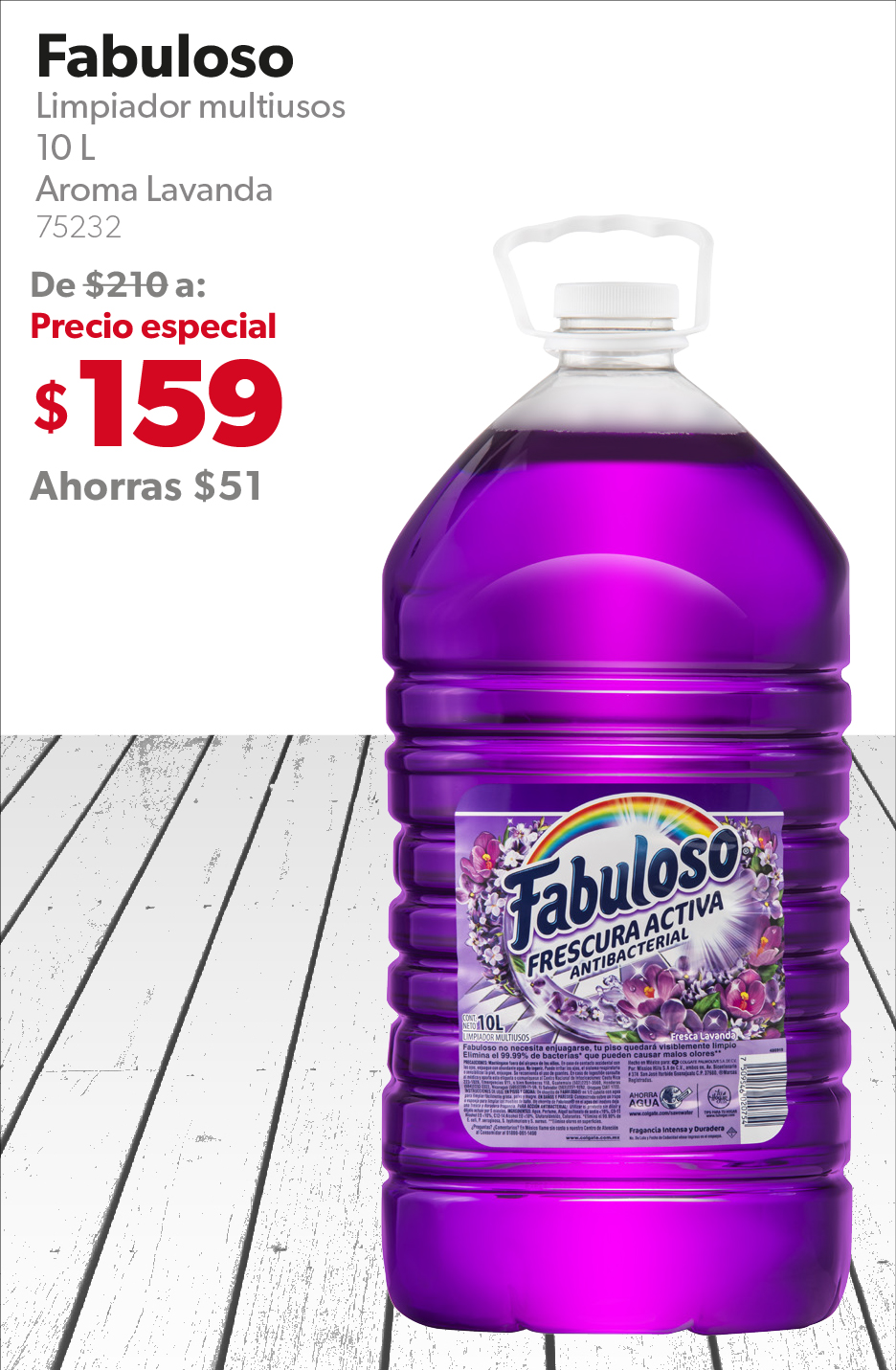 Limpiador multiusos 10 L Aroma Lavanda