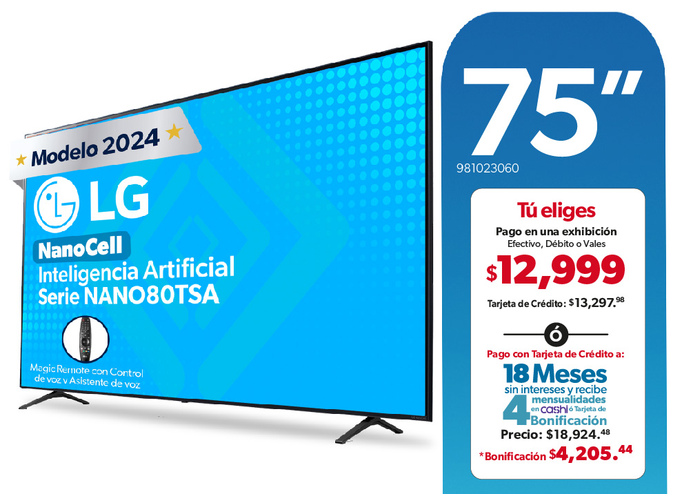 Pantalla 75"