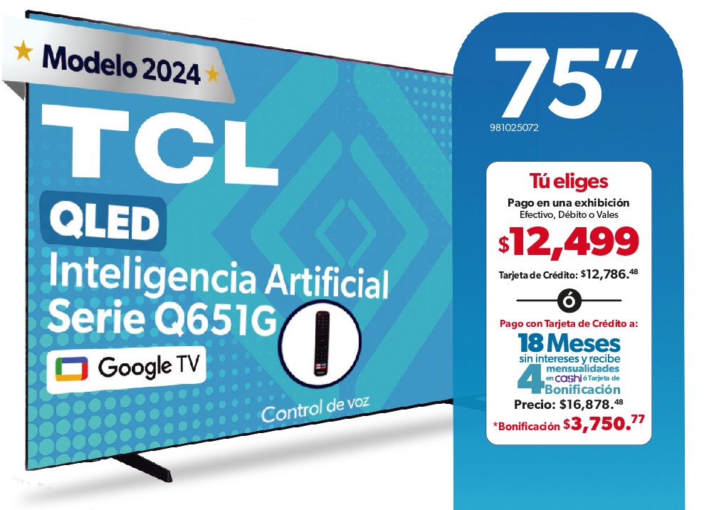 Pantalla 75"