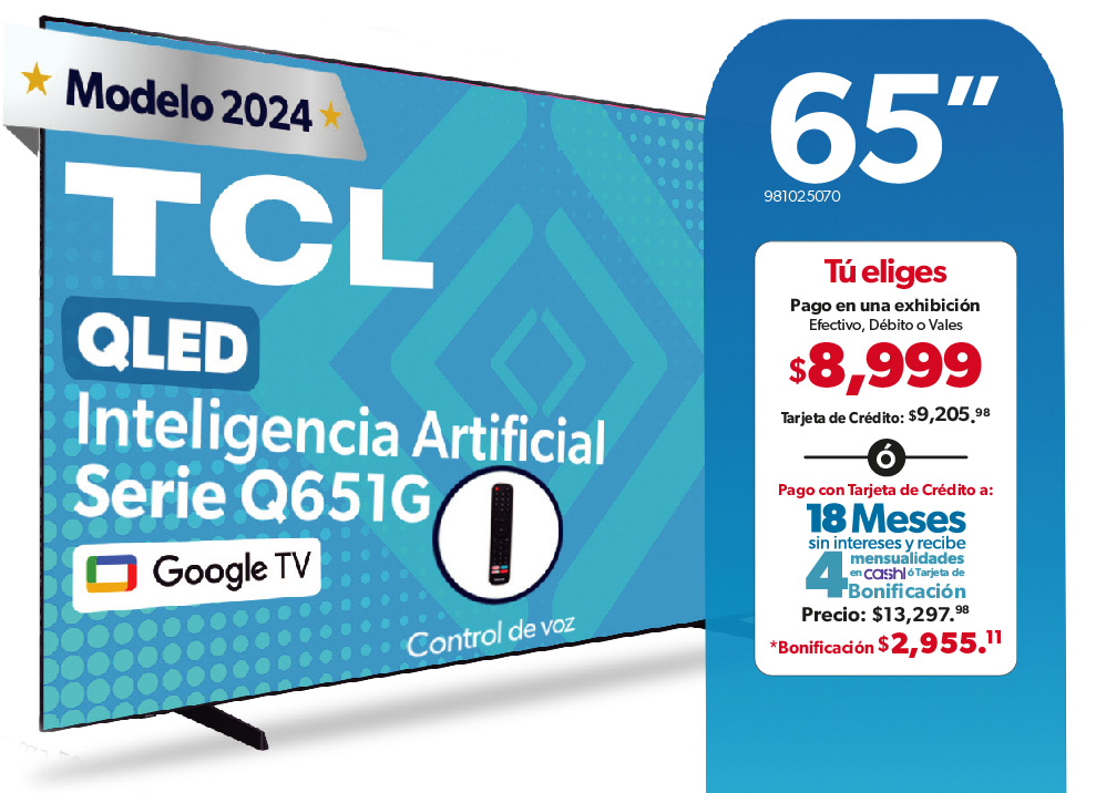 Pantalla 65"