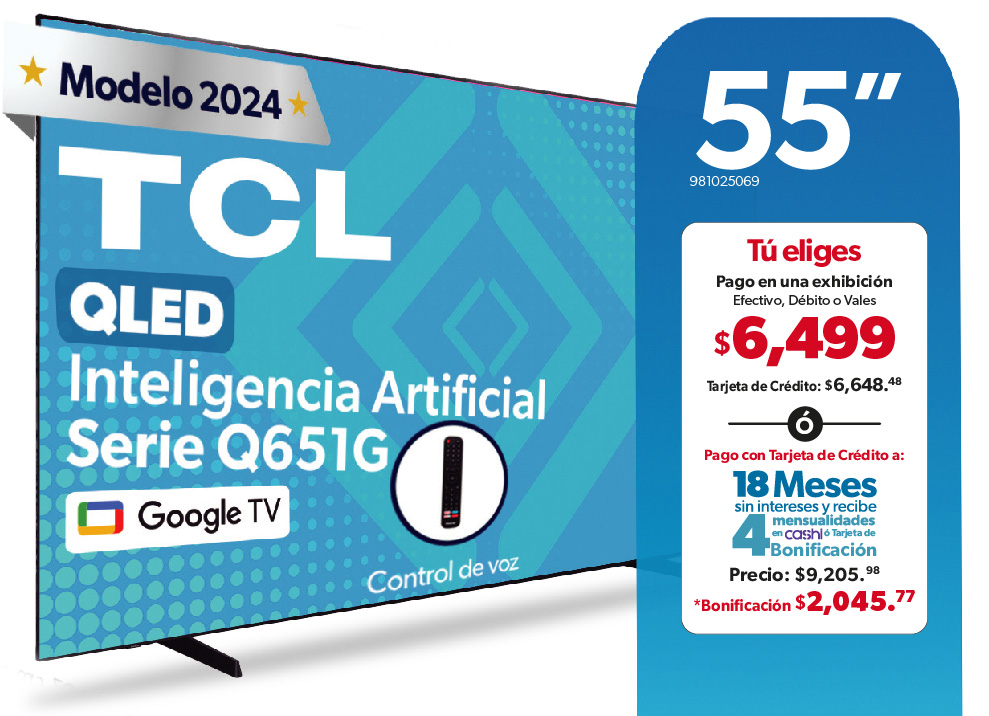 Pantalla 55"