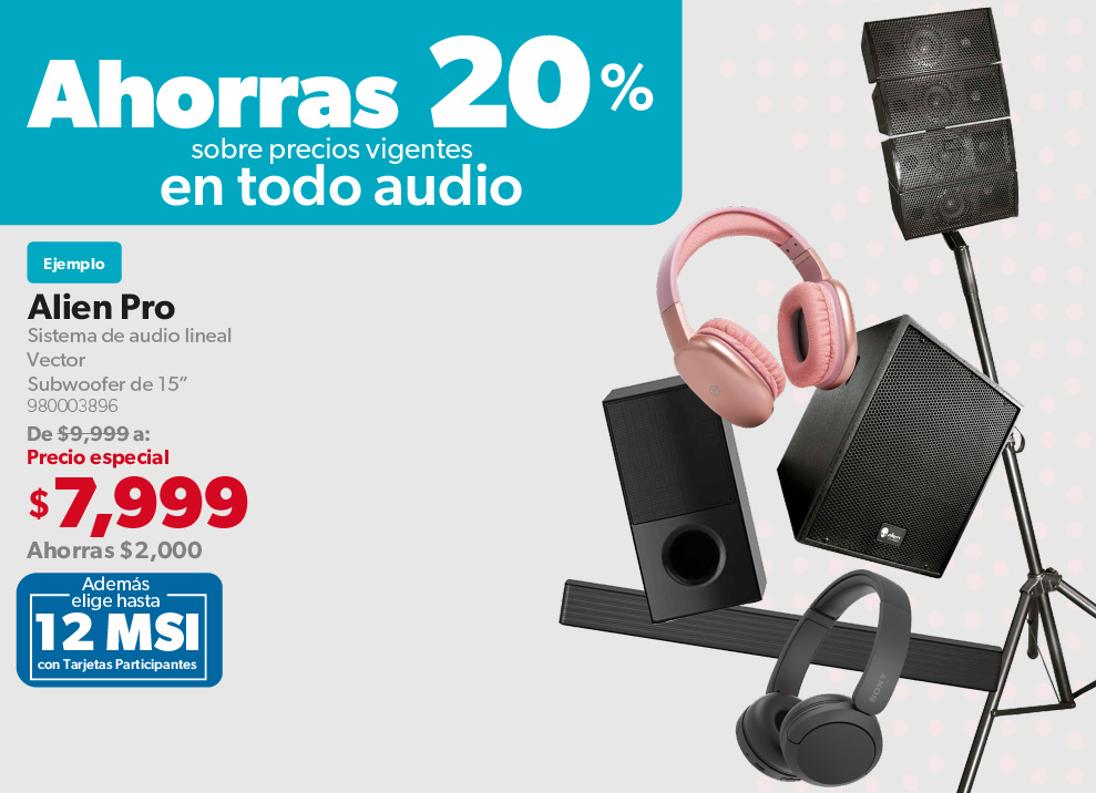 Sistema de audio lineal