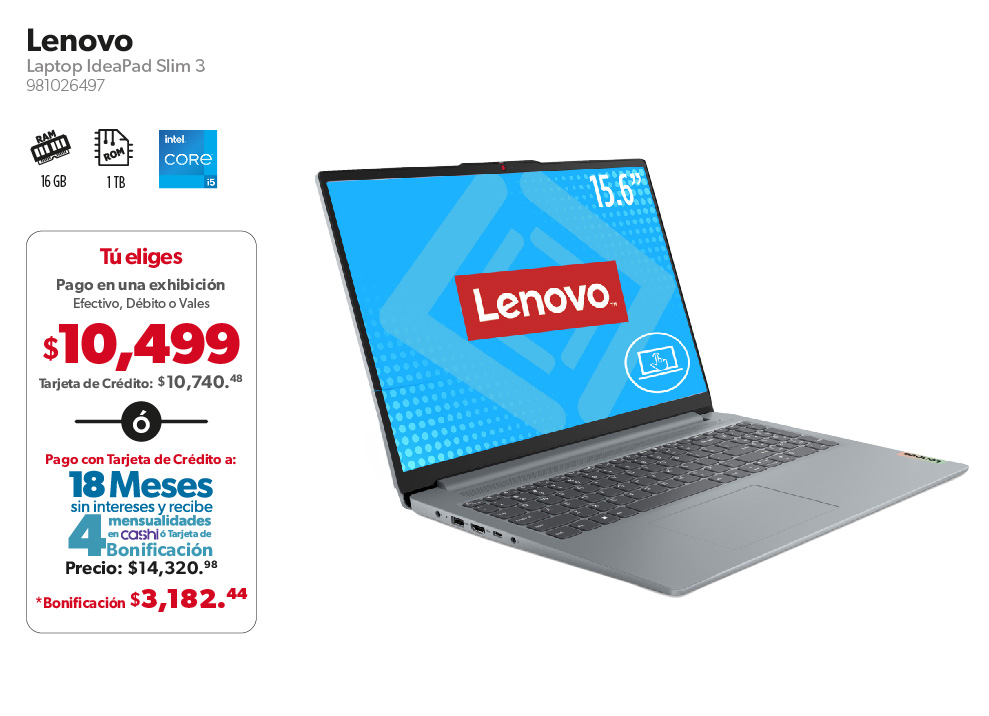 Laptop IdeaPad Slim 3