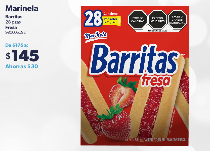 Barritas de fresa