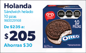 Sandwich de helado Oreo