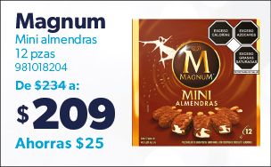 Paleta Magnum Mini Almendras