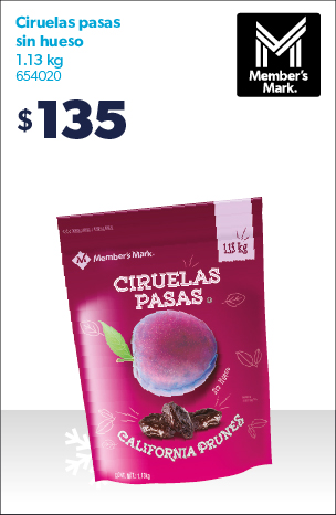 Ciruelas pasas sin hueso