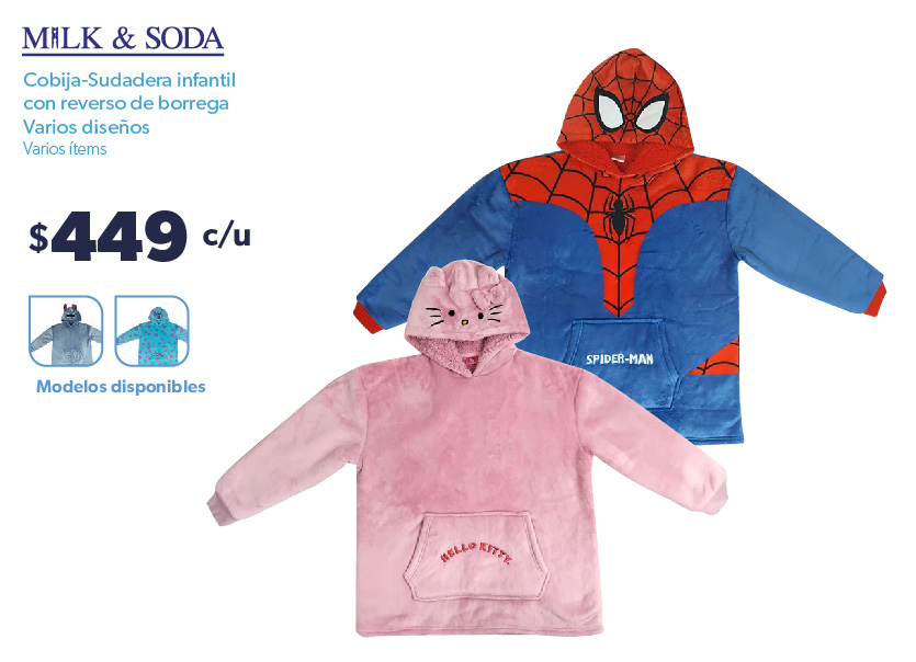 Cobija sudadera infantil