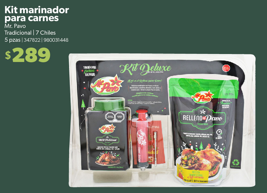 Kit marinador para carnes