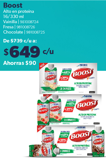 Boost varios sabores