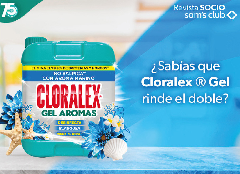 ¿Sabias que Cloralex gel rinde el doble?