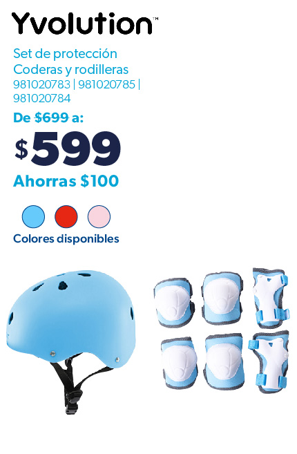 Set de proteccion coderas y casco